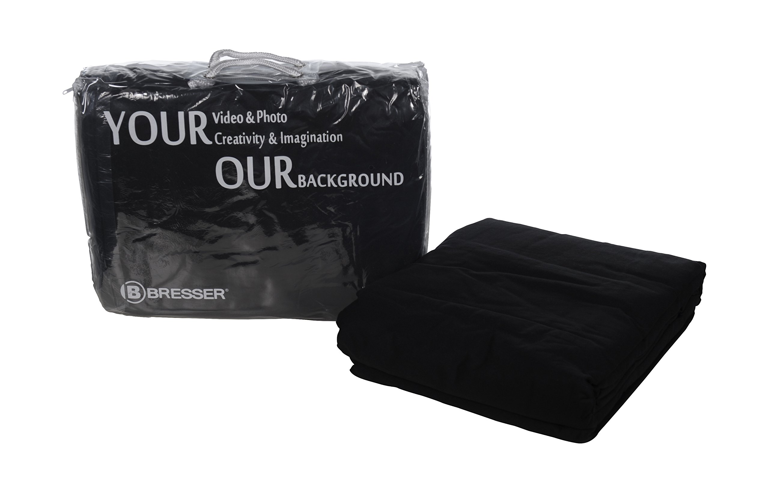 Bresser F001312 cotton photo studio backdrop 4 x 6 m chromakey blue.