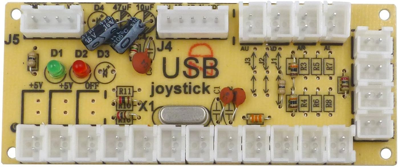SJJX 2 Player Zero Delay Generic Game Controller USB Encoder Board to Joystick for MAME & Raspberry Pi 1/2/3 RetroPie DIY Projects Support for SANWA Parts - Image 5
