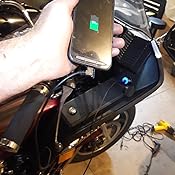 Cliff Top Motorrad USB Ladegerät 4,6A - Für 22mm & 25,4mm Lenker, Wasserdicht