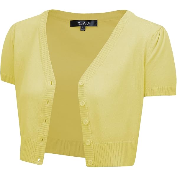 thumbnail image 2 of Women's Lightweight Short Sleeve Bolero Shrug – Open Front Cover-Up For Dresses 2 of 14