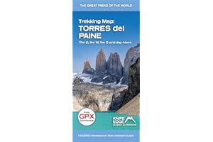 Trekking Map: Torres del Paine: the O, the W, the Q and day-hikes