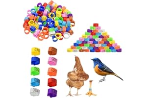 100 Pcs 20mm Chicken Leg Bands,Chicken Leg Rings,Poultry Leg Rings,Pigeon Bands,Poultry Foot Rings,Poultry Identification Leg