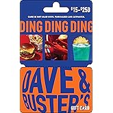 Dave & Buster's Physical Gift Card - $50
