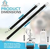 SOL 2 Pack Dog Car Seat Belts 70cm Adjustable Nylon Clip-On UK view 2