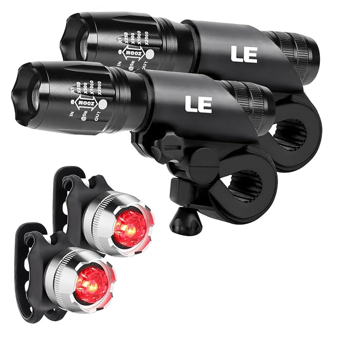 Phare Avant Vélo Super Lumineux LED USB Rechargeable 1200 MAh étanche