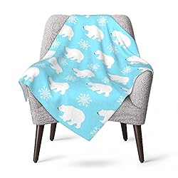 Duduho Cute Polar Bears with Snowflakes Baby