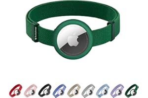 BuddyArmor Cat Collar Airtag Holder Set,U.S. IDA Gold Awarding Cat Safety Collar Non Breakaway Quick Release with Pet Airtag Holder Anodized Aluminium, Lightweight for Cats Dogs,M(Alpine Green)