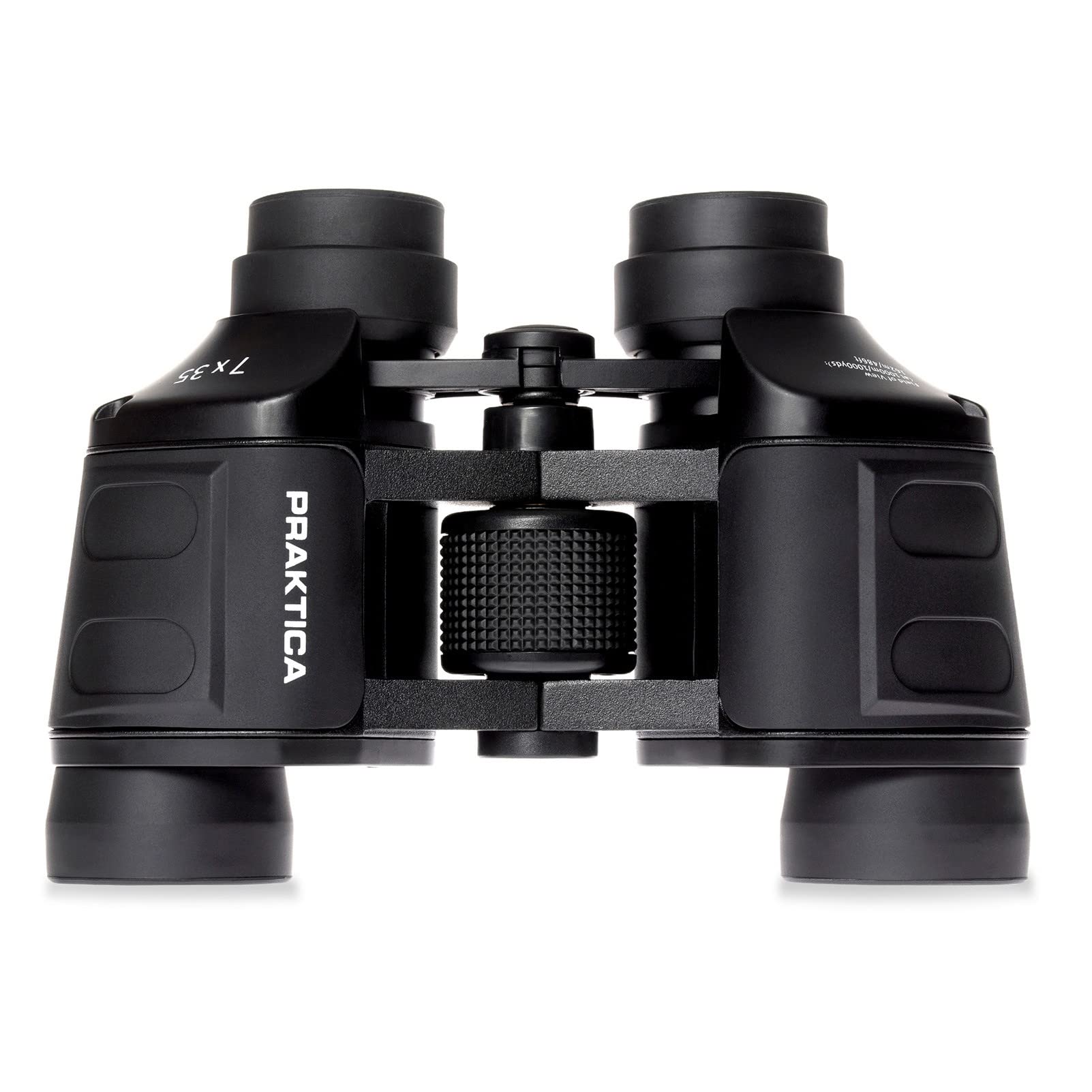 Praktica Falcon 7x35mm Porro Prism Field Black Binoculars - Compact, Fully Coated Lenses, Sturdy Construction, Aluminium Chassis, Sharp Clear Image, Bird Watching, Sailing, Hiking, Sightseeing