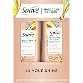 Suave Moroccan Oil Infusion Shampoo and Conditioner Set, 18 oz 2 Count