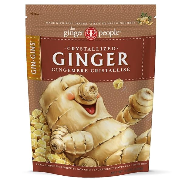 GIN GINS CRYSTALIZED GINGER – NATURAL GINGER CANDY...