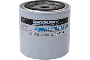 Quicksilver 802893Q01 Water Separating Fuel Filter for Mercury and Mariner Outboards and MerCruiser Sterndrive and Inboard Engines