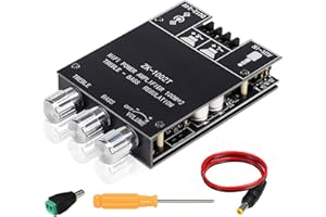 Cozychord ZK-1002T Bluetooth 5.0 - 200W HiFi Stereo Amplifier Board 2.0 Channel Mini Audio Amplifier Module with Treble and B