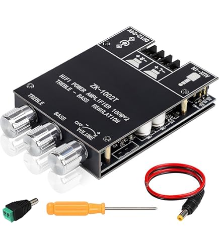 Amazon.com: Audio Amplifier Board, ZK-1602T Bluetooth 5.0 Power