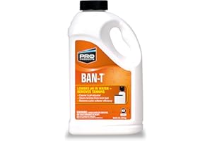 PRO PRODUCTS Ban-T Alkaline Water Neutralizer and Cleaner – Water Softener Tannin and Iron Removal Cleaner - Removes Hard Water Deposits, Lime Scale, Iron Staining – Restores Water Softener Efficiency