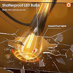 addlon 25FT LED Outdoor String Lights with Edison