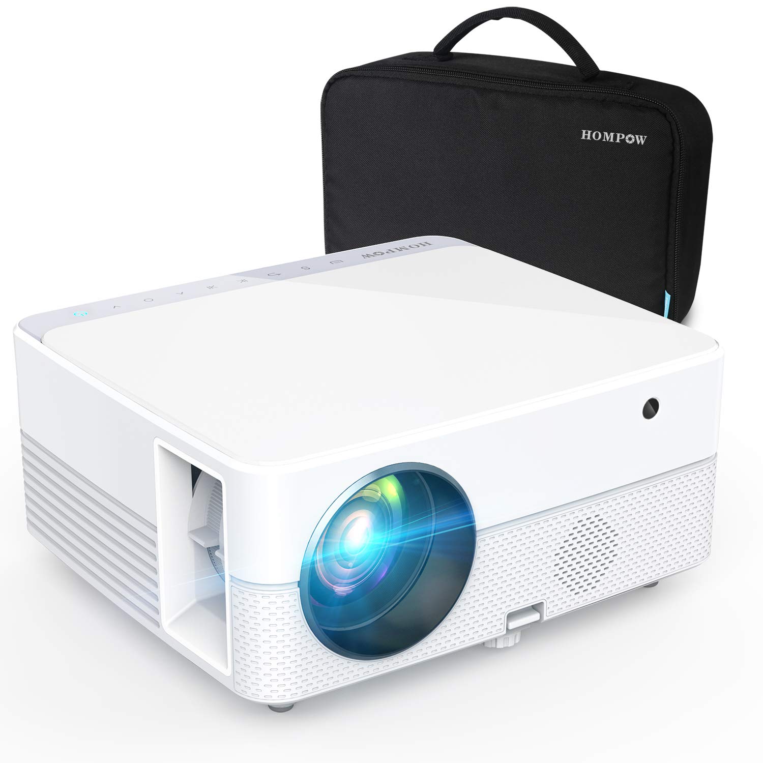 お取り寄せ B07rjr1jh7 ホームシアター ゲーム プレゼンテーション用 Ps4対応 テレビスティック Hdmi Vga Usb ボックス ノートパソコン Dvd 50 000時間点灯 1080p フルhd タッチコントロールビデオ プロジェクター 3800lux ポータブルプロジェクター ホーム