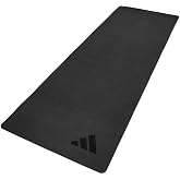 adidas Premium Yoga Mat, Firm-Density Workout Mat, 5 mm