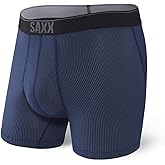 SAXX Underwear Co. Men's Underwear with Pouch Quest Quick Dry Mesh Boxer Brief Fly