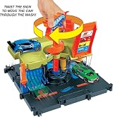 Hot Wheels City Downtown Express Car Wash Playset with 1:64 Vehicle HDR27 view 3