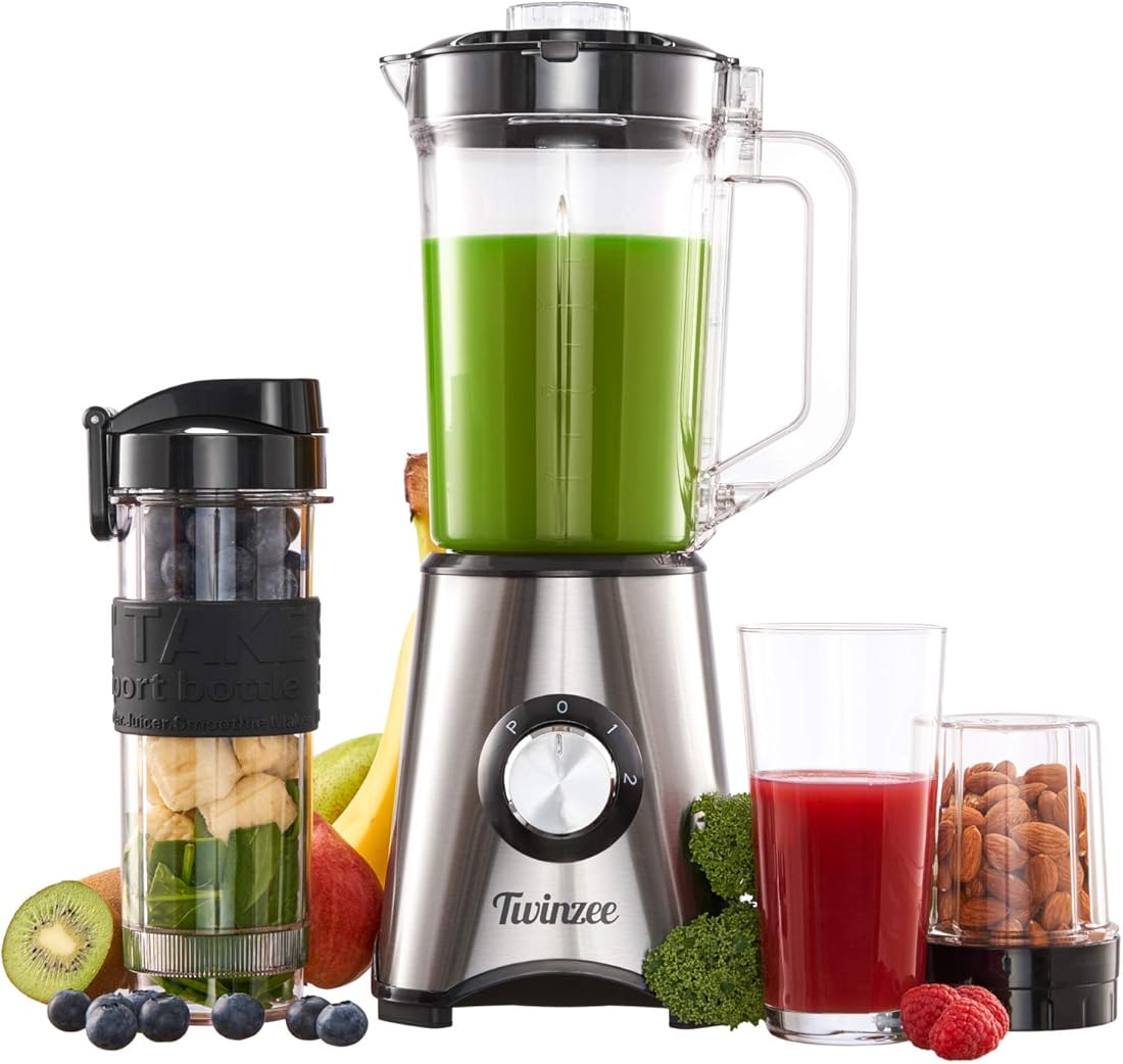 Frullatore mixer per smoothie, blender 700 w multifunzione per frullati, minestre - robot frullatore B07TJ777MR