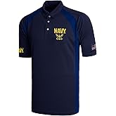 Malham USA US Navy Polo Shirt – Breathable Fabric, Embroidered Logo, Flag Patch, Comfortable Fit, Sizes S-XXXL
