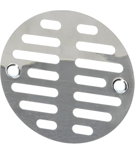 thumbnail image 2 of 2-Pack Stainless Steel Shower Drains - 6 Inch Square Floor Drain With Hair Strainer 2 of 13