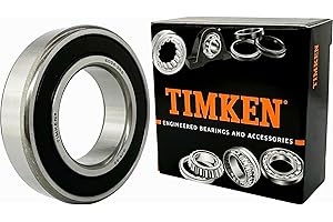 2PACK TIMKEN 6006-2RS Double Rubber Seal Bearings 30x55x13mm, Pre-Lubricated and Stable Performance and Cost Effective, Deep 