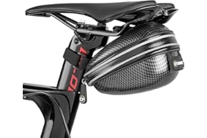 Kadacha Bicycle Saddle Bag Under Seat - 3D Hard Shell Bike Seat Bag Waterproof - Outdoor Bike Accessories Cycling Wedge Storage Bag
