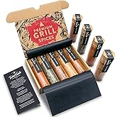 BBQ Gifts for Men Stocking Stuffers - Small Batch BBQ Seasonings and Rubs - Valentine's Day Box for Men, Holiday Basket, Birthday Set for Dad, Present Box for Him - TIMBER TASTE® Grill Spices Gift Set