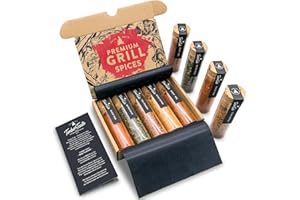 BBQ Gifts for Men Stocking Stuffers - Small Batch BBQ Seasonings and Rubs - Christmas Box for Men, Holiday Basket, Birthday Set for Dad, Present Box for Him - TIMBER TASTE®