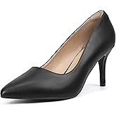 IDIFU IN3 High Heels Pumps Closed Toe Heels Women's Pumps Stiletto Pointed Toe Dress Shoes Wedding Prom Bridal Work Office Bride Guest Trendy Dressy Fashion Comfortable Pump Shoes