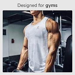 Sanken Men's Quick Dry Workout Tank Tops Breathable