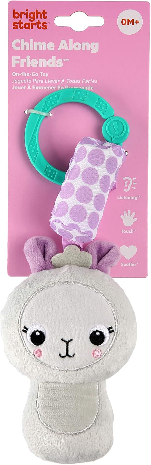 Bright Starts Chime Along Friends On-The-Go Toy - Llama, Purple - Image 5