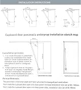 QOPAHI 200N 44lb Gas Struts Lid Support Hinges for Cabinet Toy Box Doors - 2 view 5