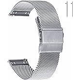 EACHE Stainless Steel Mesh Watch Bands for Men Women Quick Release 12-22mm