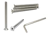 iexcell 5 Pcs M8 x 100mm Thread Pitch 1.25 mm