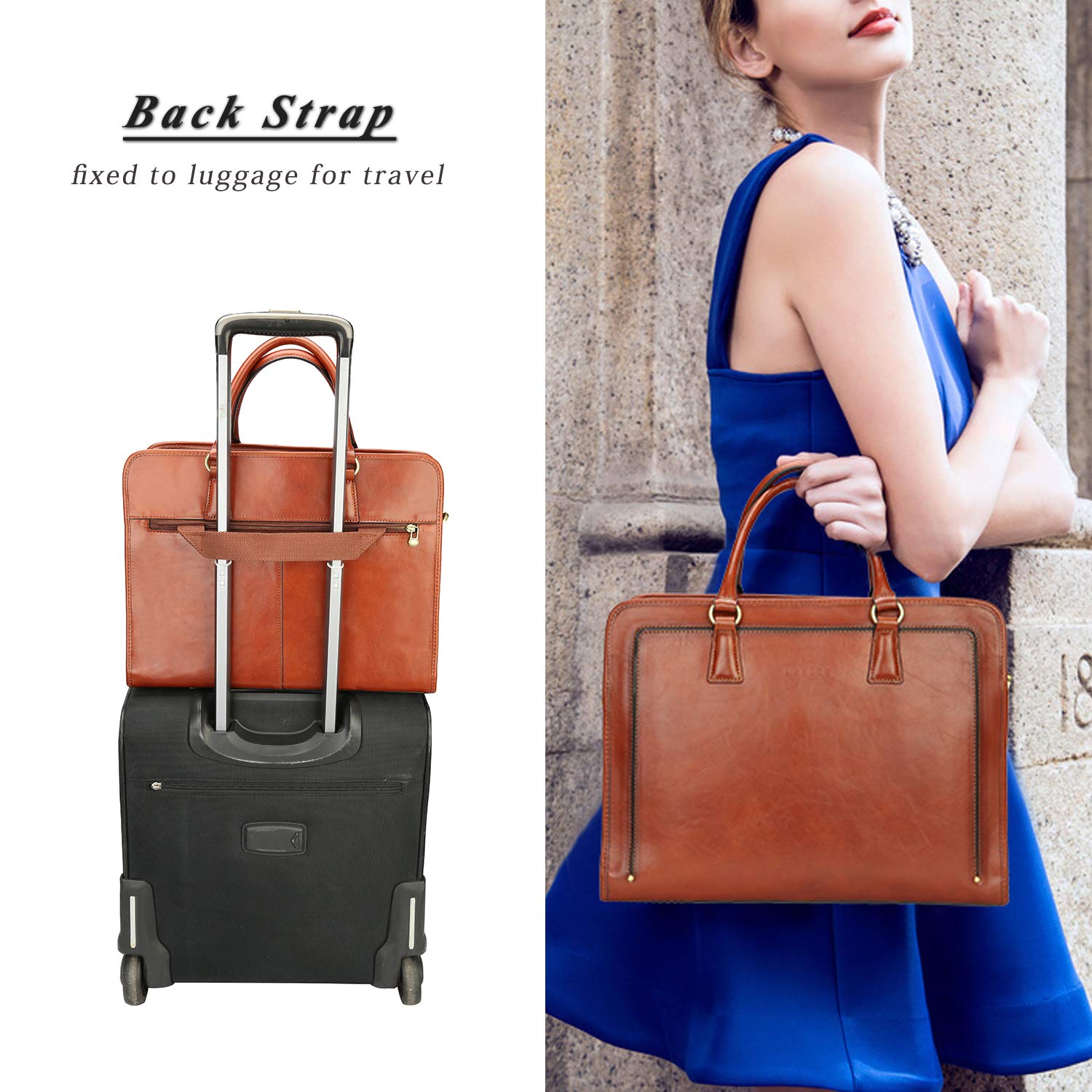 womens leather attache case
