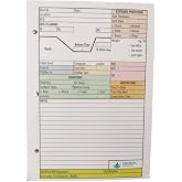 Crystal Ocean Dive Log Book for Divers, A5 Size, 50 Double-Sided Sheets | Compact &amp; Lightweight Design, Tracking and Training Log for Scuba Diving, 50 Double-Sided Sheets, 100 Dives