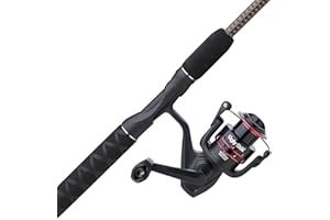 Ugly Stik GX2 Spinning Reel and 7' Fishing Rod Combo Travel Kit, Includes Cloth Travel Bag, 4-Piece, Graphite and Fiberglass 