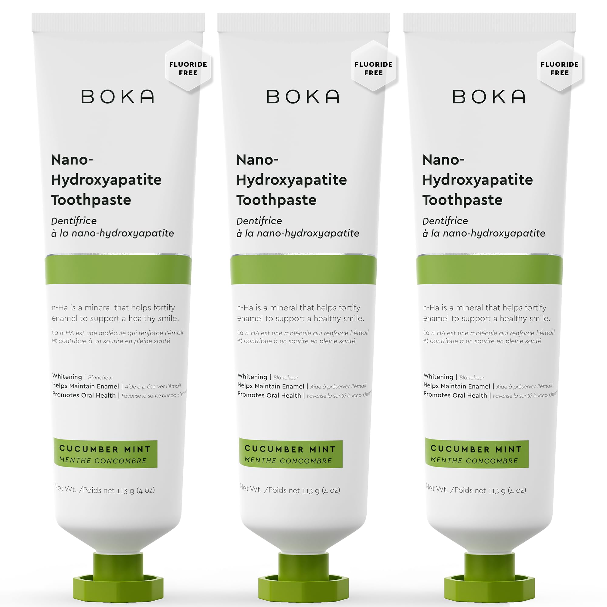 Boka Fluoride Free Toothpaste, Nano Hydroxyapatite