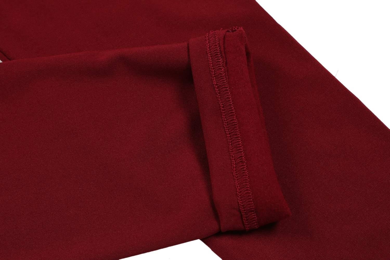 ELOVER Women Full Length Trousers Stretch Waist Leggings Skinny Pencil Pants Thick