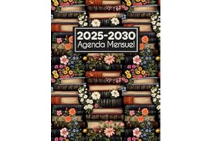 Agenda Mensuel 2025-2030: 6 ans Du 1 janvier 2025 jusqu'a le 31 Décember 2030