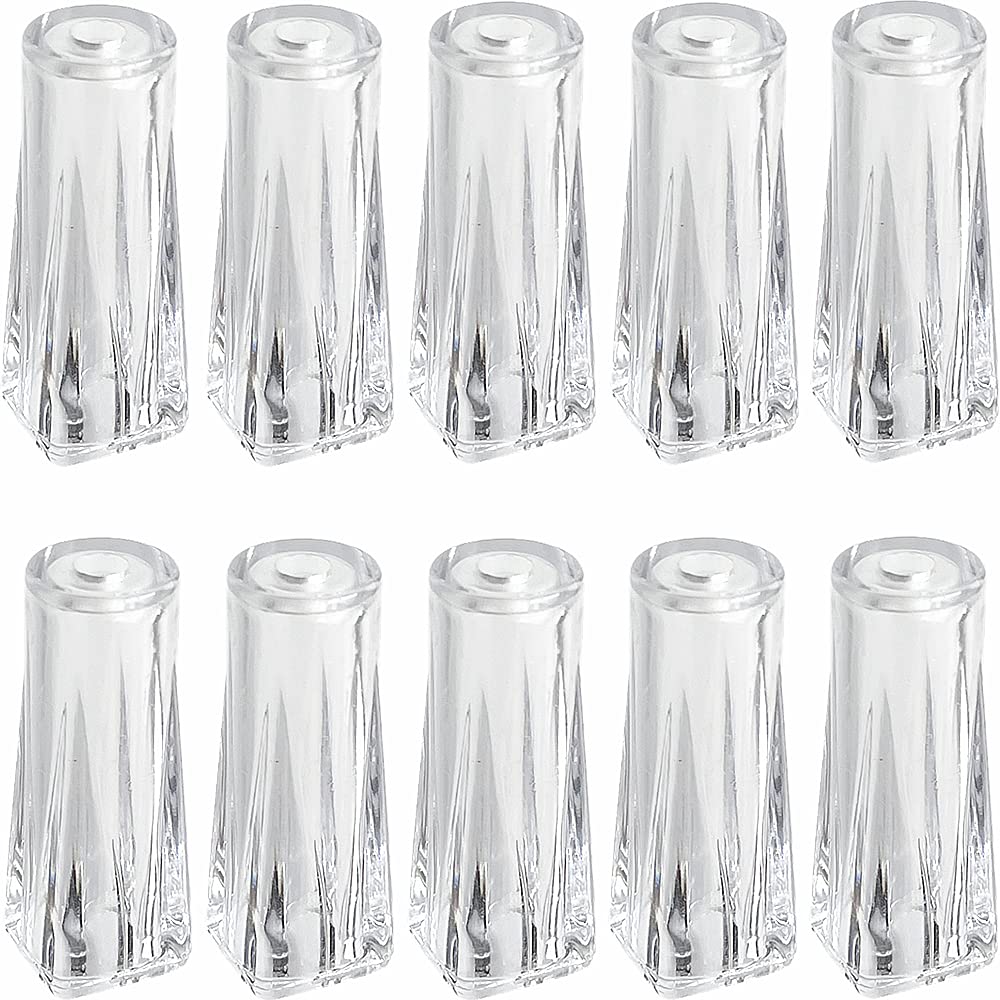 Cutelec 10pcs Pull Cord Tassel Clear Plastic Drawstring Tassels for Blinds Pull Cords,Roman Shades Curtain Crafts
