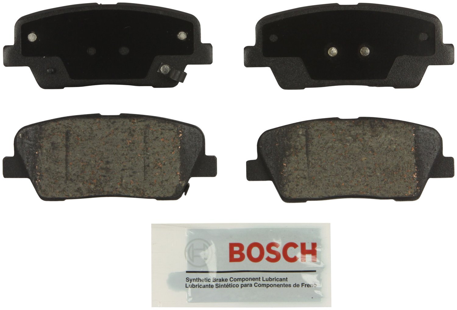 BOSCH BE1284 Blue Ceramic Disc Brake Pad Set - Compatible With Select Genesis G90; Hyundai Entourage, Equus, Genesis, Genesis Coupe, Santa Fe; Kia Borrego, K900, Sedona, Sorento; REAR