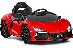 Best Choice Products Licensed Lamborghini Revuelto Kids 12V Electric Ride On Car Toy w/ 66lb Weight Capacity, Parent Control, Bluetooth - Red