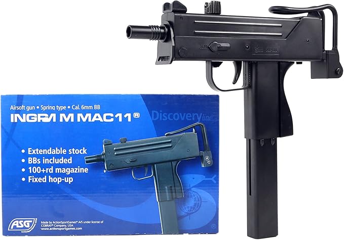 Nick And Ben Asg Cobray Ingram Mac 11 Springer Softair 6mm Bb Schwarz Amazon De Sport Freizeit