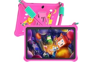 PRITOM 7 inch Tablet, Android 13 Tablet with Lanyard, 32GB Toddler Tablet with WiFi, Software Pre-Installed, Parental Control