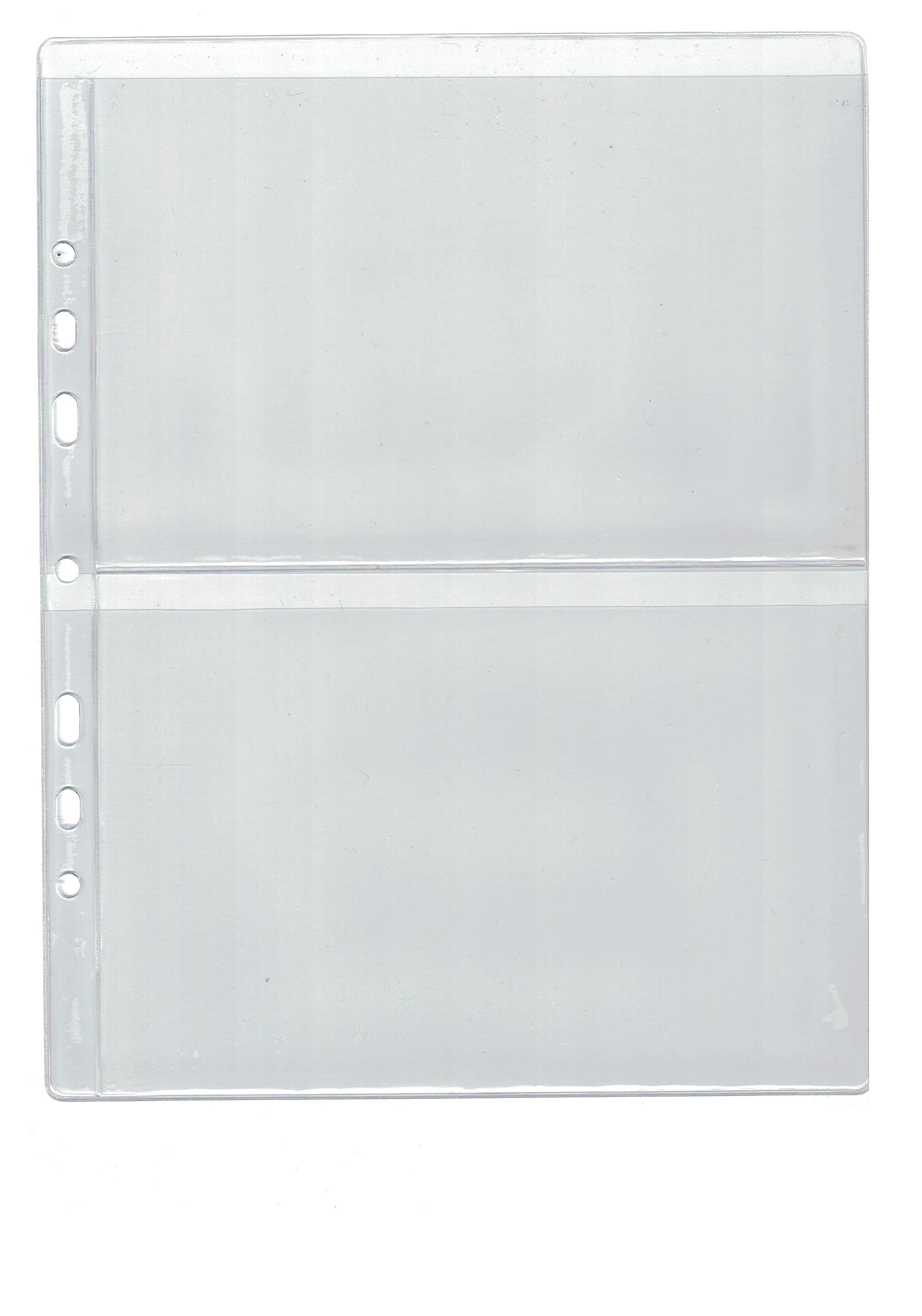 COLLECTOR - 10x Album Pages for banknotes and postcards. Additional binder inserts for numismatic Page Type 2