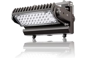 ECCFUTLL Dusk to Dawn 80W Rotatable LED Wall Pack Light, 5000K 10000LM 400-600W HPS/HID Equivalent, ETL Adjustable Head Outdoor LED Wallpack Lighting Fixture for Area Light, Parking Garages,Warehouse,Entrance