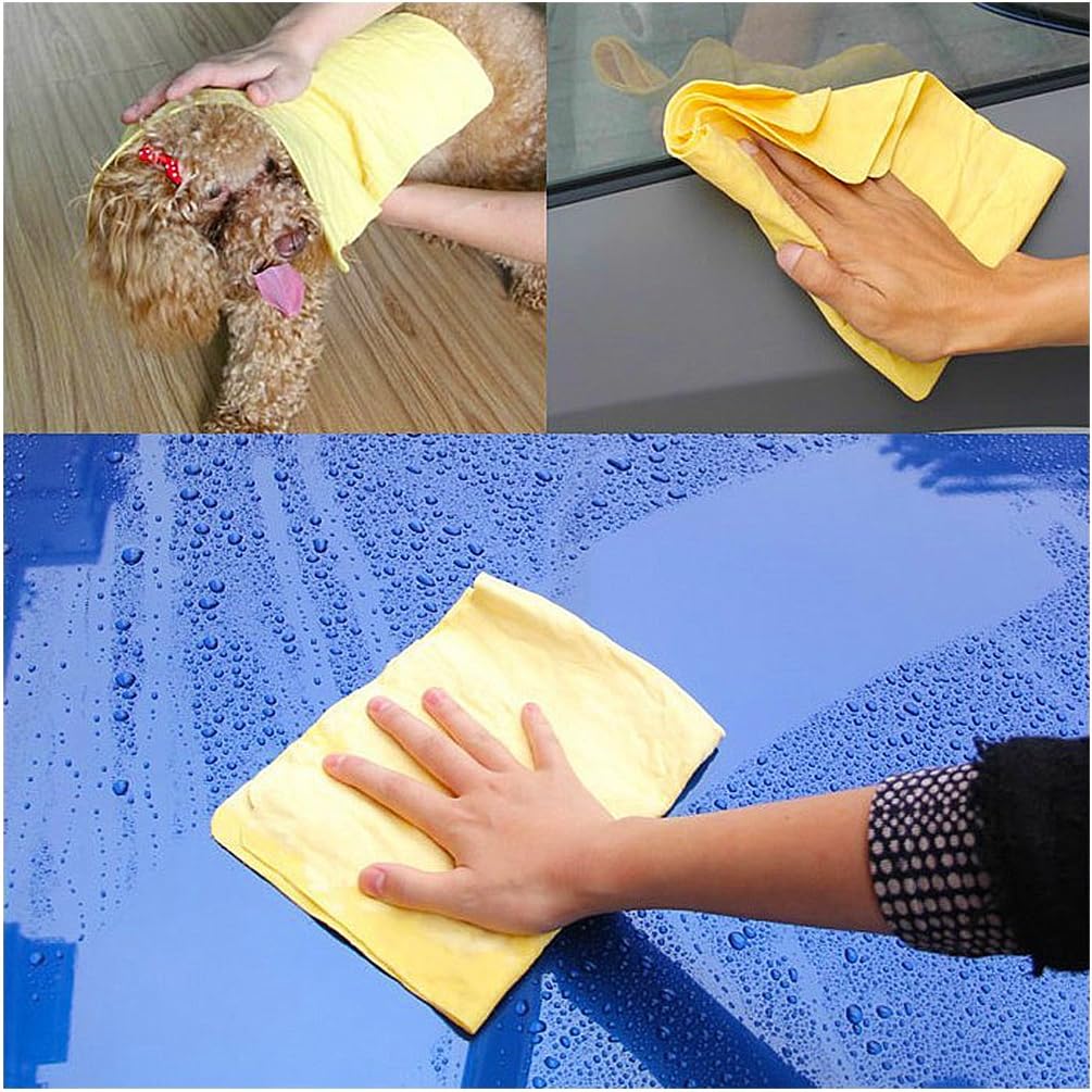 Chamois Cloth Towel - Makes Window Washing Fun And Effortless - Forget About Ugly Streaks And Smudges